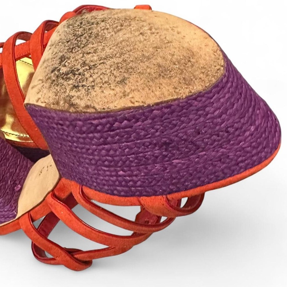 Report Signature Red Platform Sandals - Picture 5 of 6